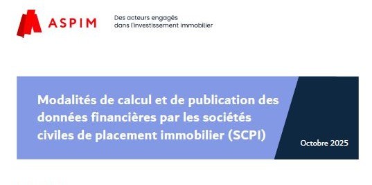 Mise à jour de la note sur les indicateurs de performance des SCPI - 2025
