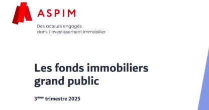 Cahier : Les fonds immobiliers grand public au 3ème trimestre 2025